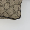 GUCCI GG Supreme Shoulder Bag PVC Beige Gold 295257 Auth 187850-15