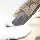 GUCCI GG Supreme Shoulder Bag PVC Beige Gold 295257 Auth 187850-12
