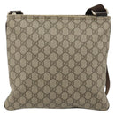 GUCCI GG Supreme Shoulder Bag PVC Beige Gold 295257 Auth 187850-2