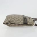 GUCCI GG Supreme Shoulder Bag PVC Beige Gold 295257 Auth 187850-3