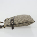 GUCCI GG Supreme Shoulder Bag PVC Beige Gold 295257 Auth 187850-4
