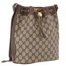 GUCCI GG Supreme Purse Shoulder Bag PVC Beige Gold 001 115 6179 4023 Auth 187851-1