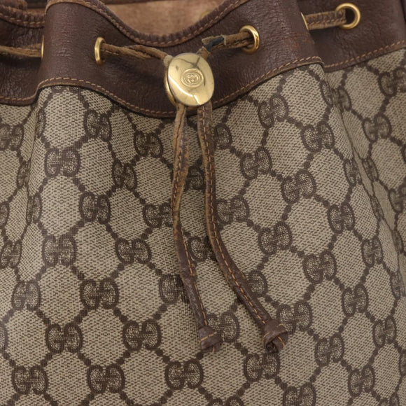 GUCCI GG Supreme Purse Shoulder Bag PVC Beige Gold 001 115 6179 4023 Auth 187851