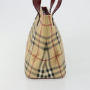 BURBERRY Tote Bag PVC Beige Silver Nova Check Auth 187854V-4
