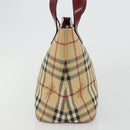 BURBERRY Tote Bag PVC Beige Silver Nova Check Auth 187854V-5