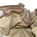 Chloe Paddington Hand Bag Leather Beige Silver Auth 187855V-22