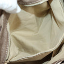 Chloe Paddington Hand Bag Leather Beige Silver Auth 187855V-24
