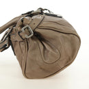 Chloe Paddington Hand Bag Leather Beige Silver Auth 187855V-3