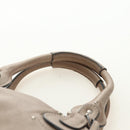 Chloe Paddington Hand Bag Leather Beige Silver Auth 187855V-14