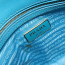 PRADA Handtas Saffiano leer 2-weg Lichtblauw Auth 187856A-22