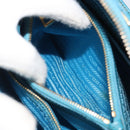 PRADA Handtas Saffiano leer 2-weg Lichtblauw Auth 187856A-27