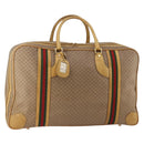 GUCCI Micro GG Supreme Web Sherry Line Bag PVC Beige 010 58 1744 65 Auth 187858A-1
