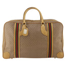 GUCCI Micro GG Supreme Web Sherry Line Bag PVC Beige 010 58 1744 65 Auth 187858A-2