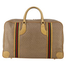 GUCCI Micro GG Supreme Web Sherry Line Bag PVC Beige 010 58 1744 65 Auth 187858A-3
