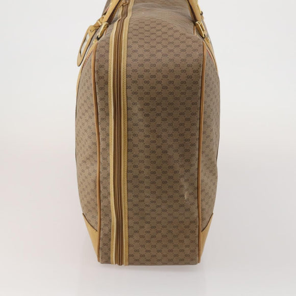 GUCCI Micro GG Supreme Web Sherry Line Bag PVC Beige 010 58 1744 65 Auth 187858A