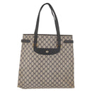 GUCCI GG Supreme Tote Bag PVC Navy Gold 39 02 061 Auth 187860-13