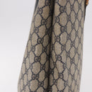 GUCCI GG Supreme Tote Bag PVC Navy Gold 39 02 061 Auth 187860-5