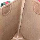GUCCI GG Supreme Web Sherry Line Tote Bag PVC Beige 39 02 003 Auth 187861-20