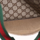 GUCCI GG Supreme Web Sherry Line Tote Bag PVC Beige 39 02 003 Auth 187861-22