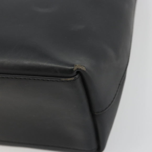 GUCCI Shoulder Bag Leather Black Silver 001 3297 Auth 187862