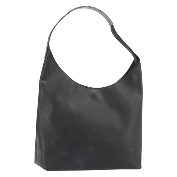 GUCCI Shoulder Bag Leather Black Silver 001 3297 Auth 187862