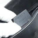 GUCCI Shoulder Bag Leather Black Silver 001 3297 Auth 187862-12