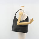 GUCCI Shoulder Bag Leather Black Silver 001 3297 Auth 187862-23