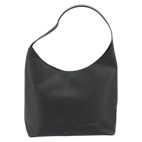 GUCCI Shoulder Bag Leather Black Silver 001 3297 Auth 187862
