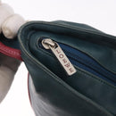 LOEWE Shoulder Bag Leather Green Silver Auth 187866A-10