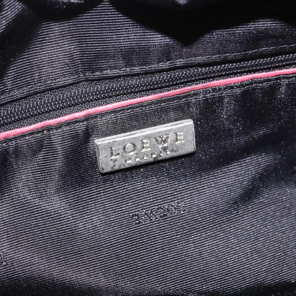LOEWE Shoulder Bag Leather Green Silver Auth 187866A