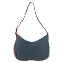 LOEWE Shoulder Bag Leather Green Silver Auth 187866A-13