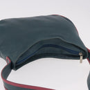 LOEWE Shoulder Bag Leather Green Silver Auth 187866A-6