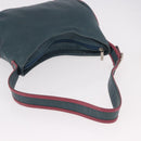 LOEWE Shoulder Bag Leather Green Silver Auth 187866A-7