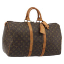 LOUIS VUITTON Monogram Keepall 45 Boston Bag M41428 LV Auth 187867A-1