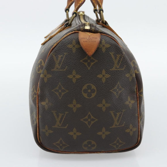 LOUIS VUITTON Monogram Speedy 25 Hand Bag M41528 LV Auth 187869