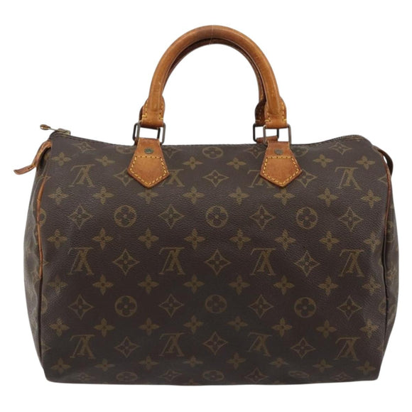 LOUIS VUITTON Monogram Speedy 30 Hand Bag M41526 LV Auth 187870
