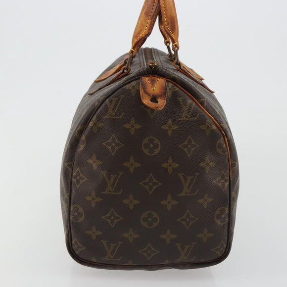 LOUIS VUITTON Monogram Speedy 30 Hand Bag M41526 LV Auth 187870