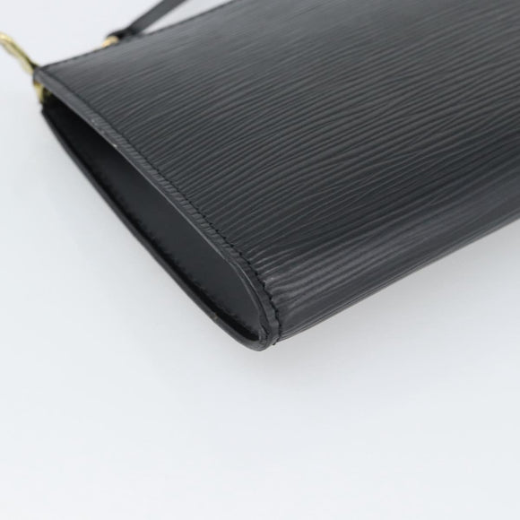 LOUIS VUITTON Epi Pochette Accessoires Pouch Black M52982 LV Auth 187872A