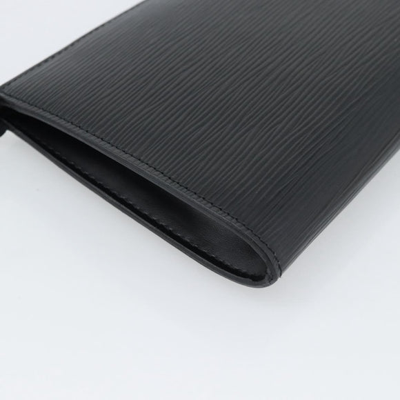 LOUIS VUITTON Epi Pochette Accessoires Pouch Black M52982 LV Auth 187872A