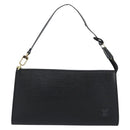 LOUIS VUITTON Epi Pochette Accessoires Pouch Black M52982 LV Auth 187872A-13