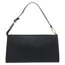 LOUIS VUITTON Epi Pochette Accessoires Pouch Black M52982 LV Auth 187872A-2
