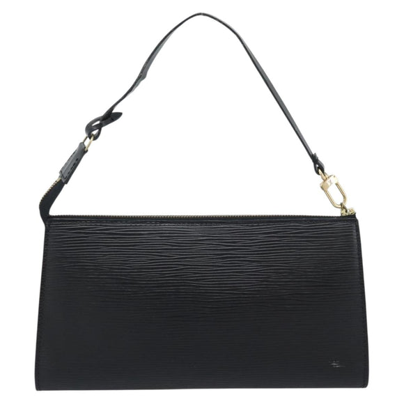 LOUIS VUITTON Epi Pochette Accessoires Pouch Black M52982 LV Auth 187872A