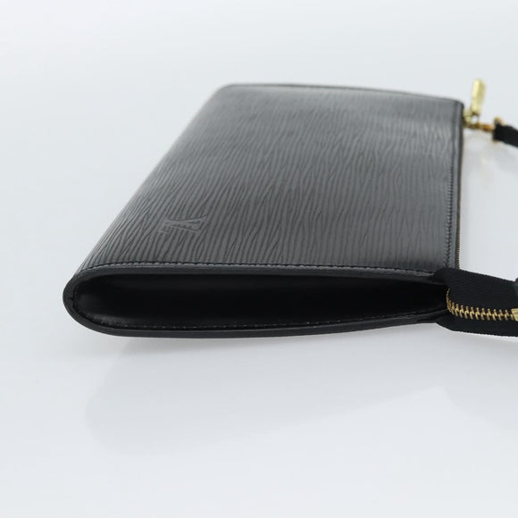 LOUIS VUITTON Epi Pochette Accessoires Pouch Black M52982 LV Auth 187872A
