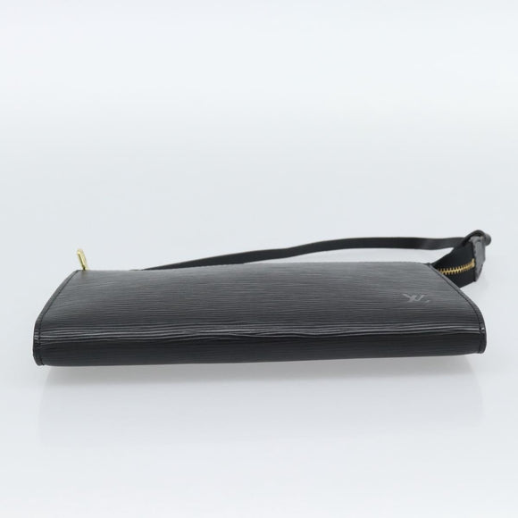 LOUIS VUITTON Epi Pochette Accessoires Pouch Black M52982 LV Auth 187872A