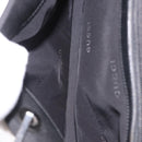 GUCCI Bamboo Tote Bag Canvas Black Silver 002 1016 Auth 187874-21