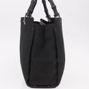 GUCCI Bamboo Tote Bag Canvas Black Silver 002 1016 Auth 187874-3