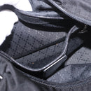 GUCCI Bamboo Tote Bag Canvas Black Silver 000 1014 0575 Auth 187875A-21