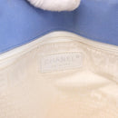 CHANEL No. 5 Wild Stitch Chain Tote Bag Canvas Ivory Silver CC Auth 187876A-18
