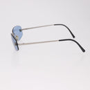 CHANEL Sunglasses metal Blue CC Auth 187883V-6