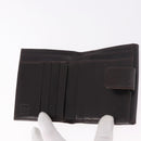 FENDI Zucca Canvas Bifold Wallet Black Brown Auth 187886V-8